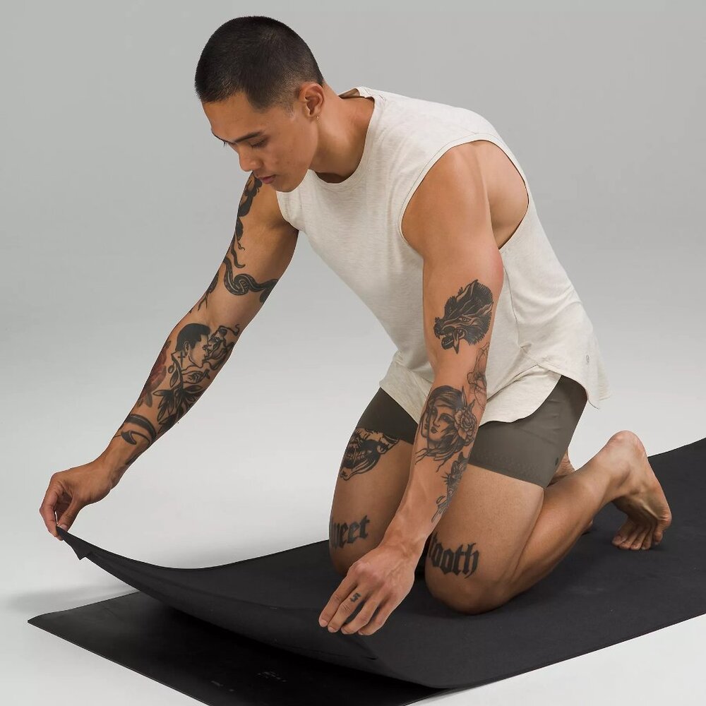 Lululemon Yoga Mat Towel with Grip - Black - 26" x 71"